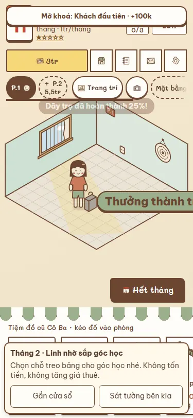 Chọn đồ trang trí cho góc học ở tháng thứ hai